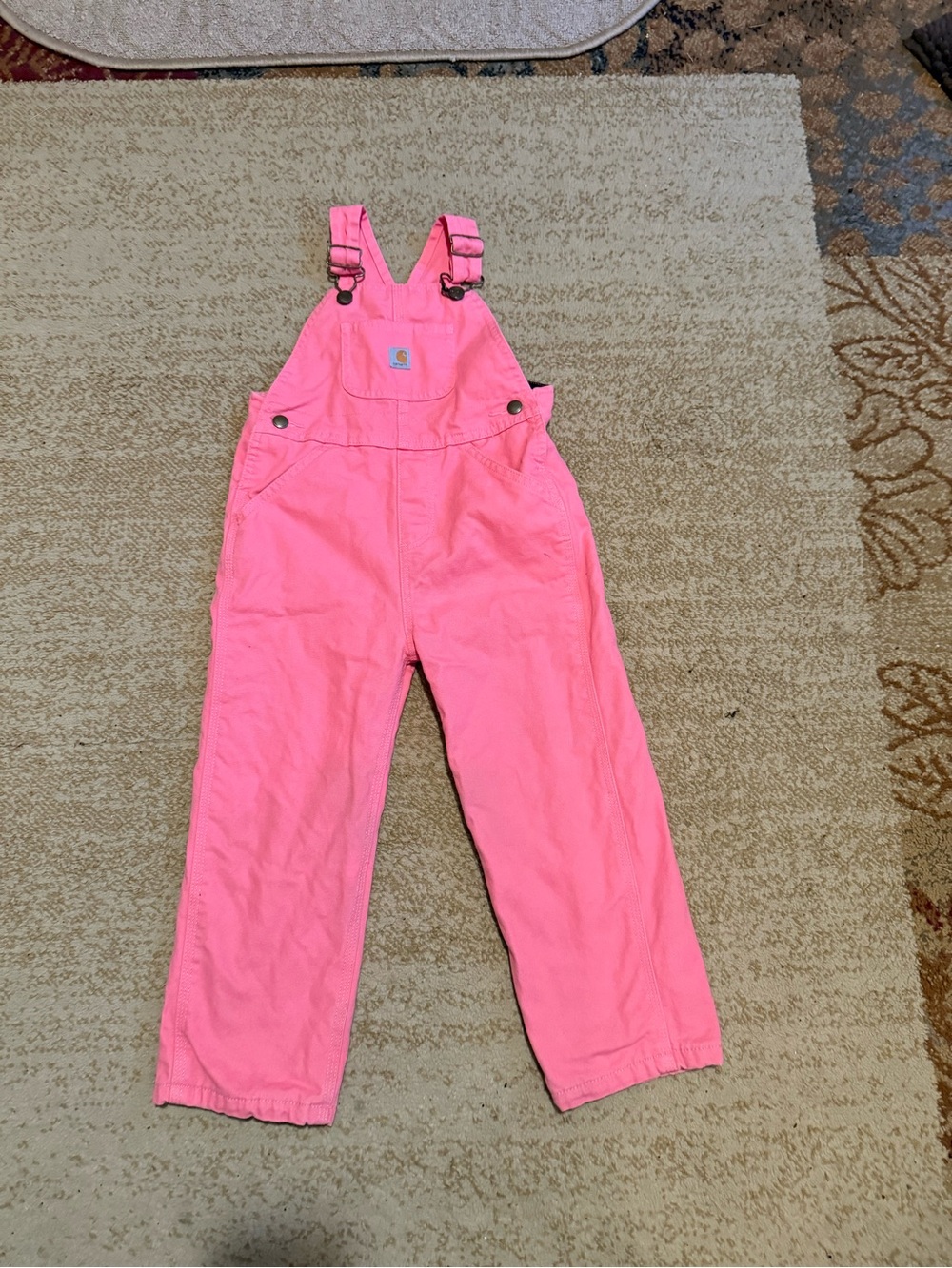 Carhartt Kids Neon Pink Overalls designer size 4T